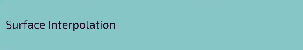Surface Interpolation